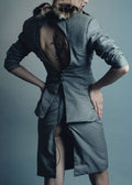 Two piece bespoke blazer and skirt
